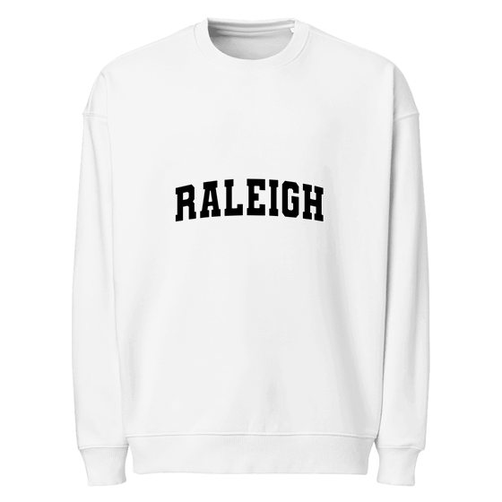 Raleigh Sweatshirt with Varsity3 design (Weiß)