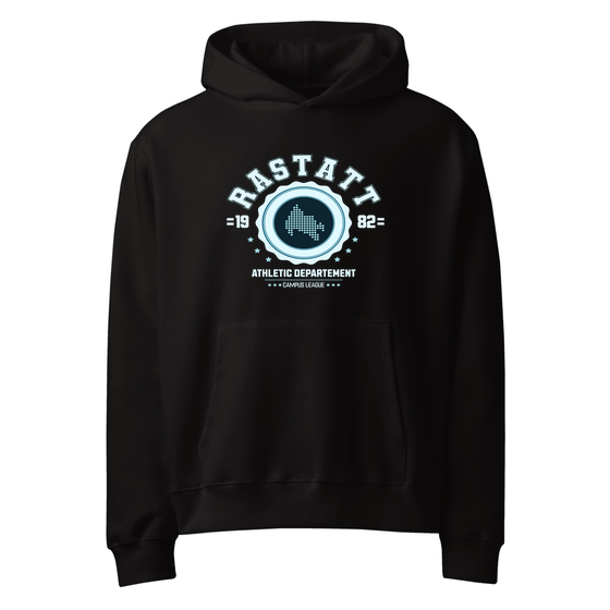 Personalisierbarer Rastatt Hoodie – Varsity Hero Design – Schwarz für Rastatt
