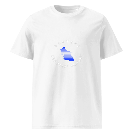 Personalisierbares Rastede T-Shirt – Minimal Coordinates Design – Weiß für Rastede