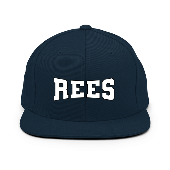 Personalisierbare Rees Cap – Varsity4 Design – Dunkles Navy für Rees