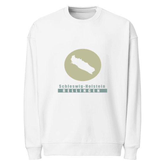 Personalisierbares Rellingen Sweatshirt – Minimal Moon Design – Weiß für Rellingen
