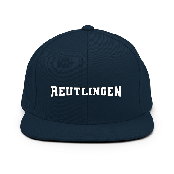 Personalisierbare Reutlingen Cap – Varsity4 Design – Dunkles Navy für Reutlingen