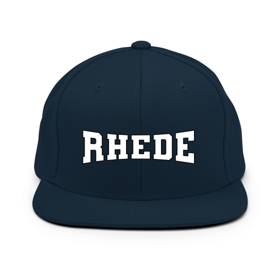 Personalisierbare Rhede Cap – Varsity4 Design – Dunkles Navy für Rhede