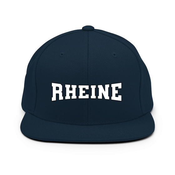 Personalisierbare Rheine Cap – Varsity4 Design – Dunkles Navy für Rheine