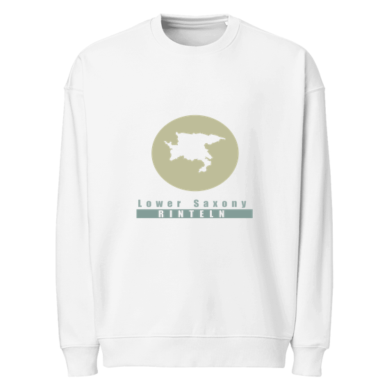 Personalisierbares Rinteln Sweatshirt – Minimal Moon Design – Weiß für Rinteln