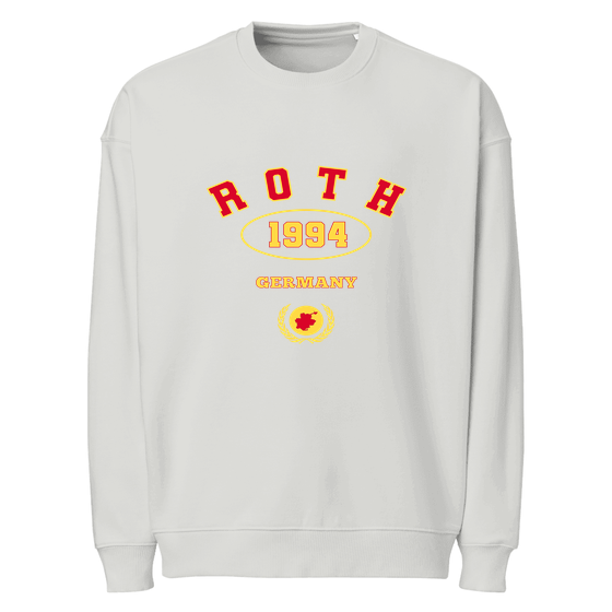 Personalisierbares Roth Sweatshirt – University 1994 Design – Heather Grau für Roth