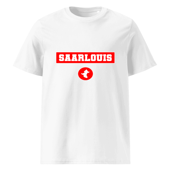 Personalisierbares Saarlouis T-Shirt – Signal14 Design – Weiß für Saarlouis