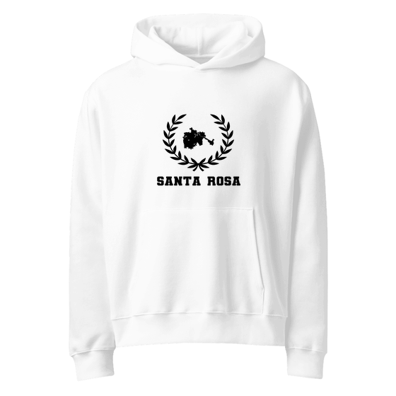 Santa Rosa Hoodie with Laurel Boundary design (Weiß)