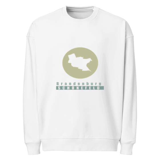 Personalisierbares Schönefeld Sweatshirt – Minimal Moon Design – Weiß für Schönefeld