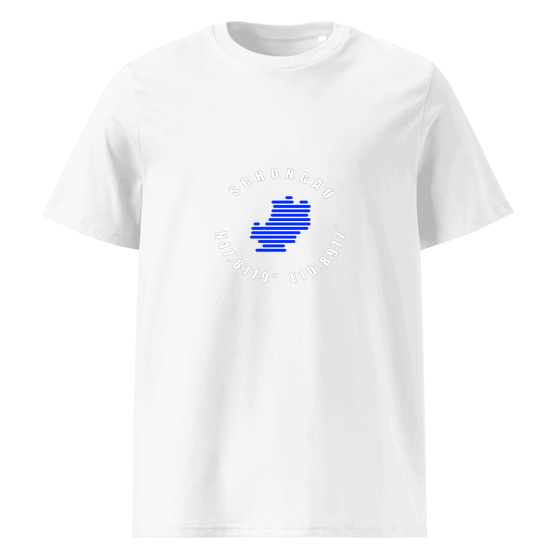 Personalisierbares Schongau T-Shirt – Minimal Coordinates Design – Weiß für Schongau