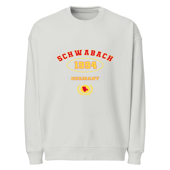 Personalisierbares Schwabach Sweatshirt – University 1994 Design – Heather Grau für Schwabach