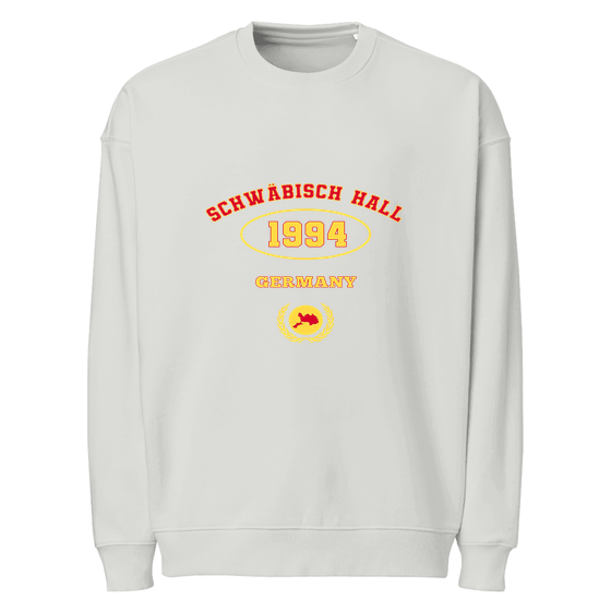 Personalisierbares Schwäbisch Hall Sweatshirt – University 1994 Design – Heather Grau für Schwäbisch Hall