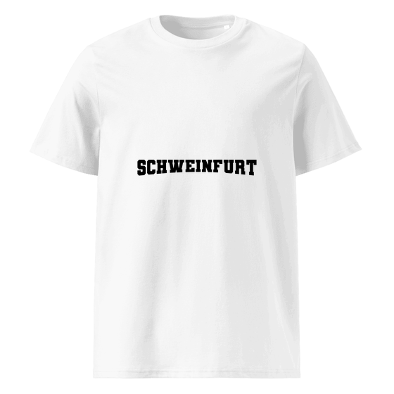 Personalisierbares Schweinfurt T-Shirt – Varsity17 Design – Weiß für Schweinfurt