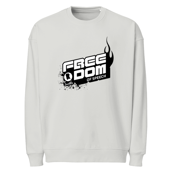 Seattle Sweatshirt with Fos1 design (Grau meliert)