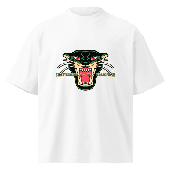 Personalisierbares Senftenberg - Zły Komorow T-Shirt – Panther Design – Weiß für Senftenberg - Zły Komorow