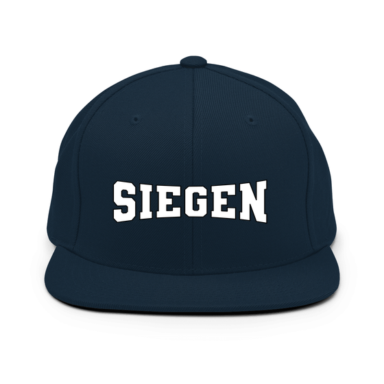 Personalisierbare Siegen Cap – Varsity4 Design – Dunkles Navy für Siegen