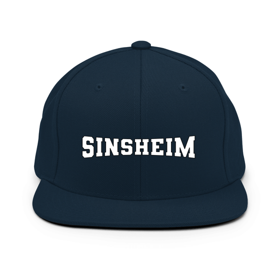 Personalisierbare Sinsheim Cap – Varsity4 Design – Dunkles Navy für Sinsheim