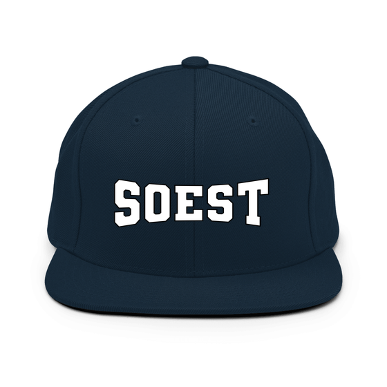 Personalisierbare Soest Cap – Varsity4 Design – Dunkles Navy für Soest