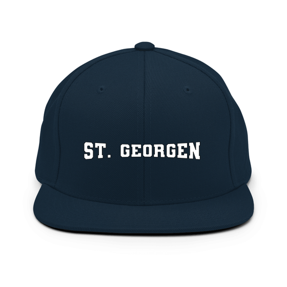 Personalisierbare St. Georgen Cap – Varsity4 Design – Dunkles Navy für St. Georgen