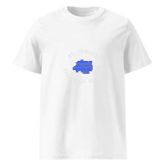 Personalisierbares St. Ingbert T-Shirt – Minimal Coordinates Design – Weiß für St. Ingbert