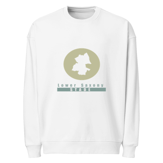 Personalisierbares Stade Sweatshirt – Minimal Moon Design – Weiß für Stade