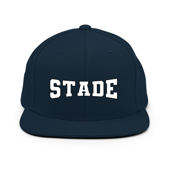 Personalisierbare Stade Cap – Varsity4 Design – Dunkles Navy für Stade