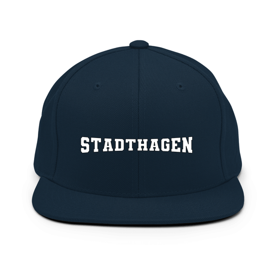 Personalisierbare Stadthagen Cap – Varsity4 Design – Dunkles Navy für Stadthagen