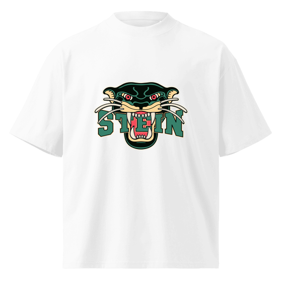 Personalisierbares Stein T-Shirt – Panther Design – Weiß für Stein