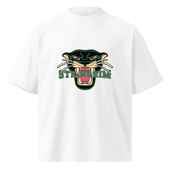Personalisierbares Steinheim T-Shirt – Panther Design – Weiß für Steinheim