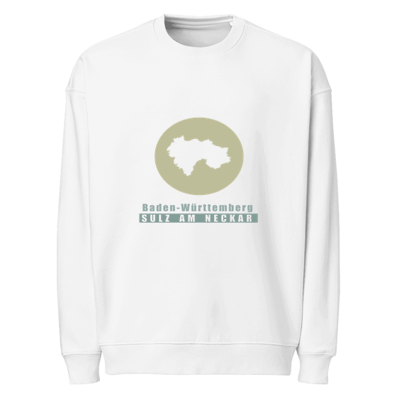 Personalisierbares Sulz am Neckar Sweatshirt – Minimal Moon Design – Weiß für Sulz am Neckar