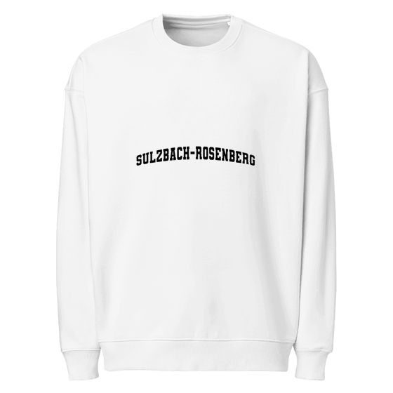 Personalisierbares Sulzbach-Rosenberg Sweatshirt – Varsity3 Design – Weiß für Sulzbach-Rosenberg
