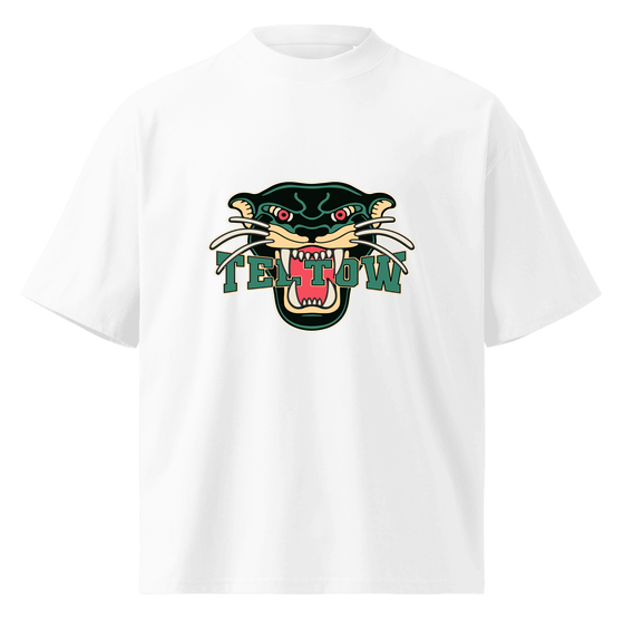 Personalisierbares Teltow T-Shirt – Panther Design – Weiß für Teltow