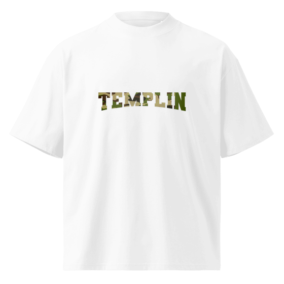 Personalisierbares Templin T-Shirt – Camouflage Design – Weiß für Templin