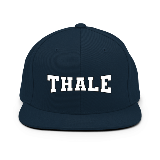 Personalisierbare Thale Cap – Varsity4 Design – Dunkles Navy für Thale