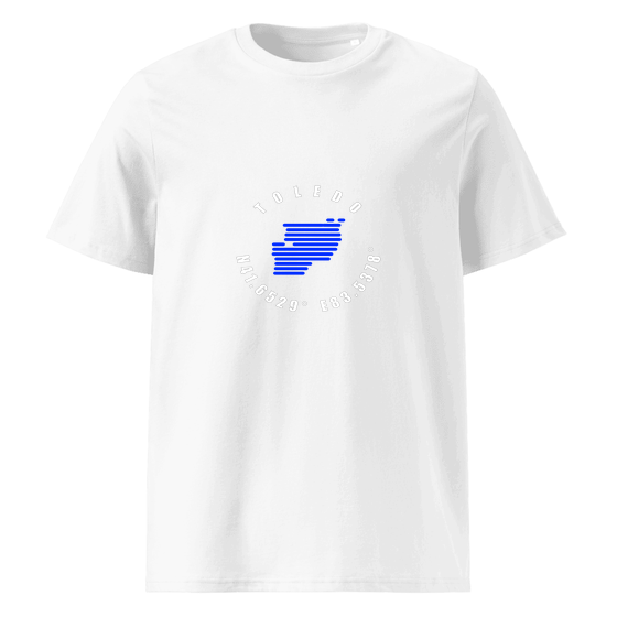 Toledo T-Shirt with Minimal Coordinates design (Weiß)