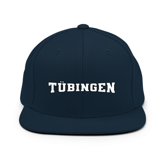 Personalisierbare Tübingen Cap – Varsity4 Design – Dunkles Navy für Tübingen