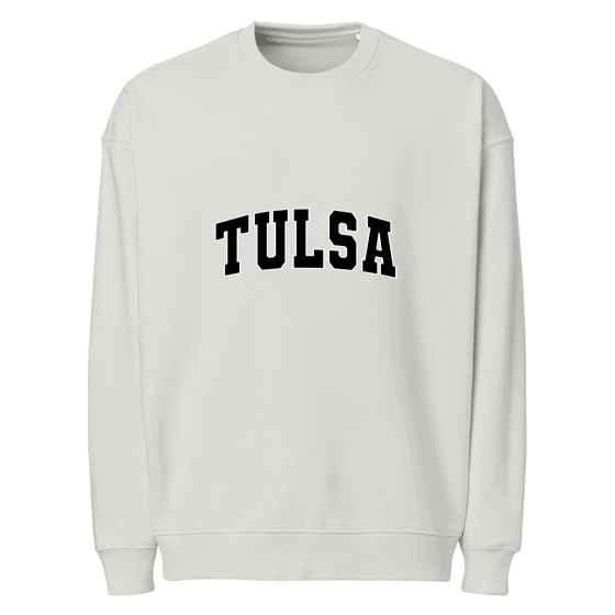 Tulsa Sweatshirt with Varsity3 design (Heather Grau)