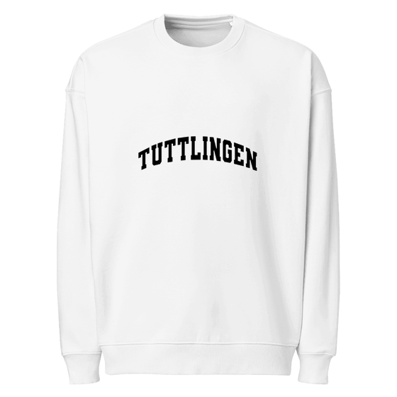 Personalisierbares Tuttlingen Sweatshirt – Varsity3 Design – Weiß für Tuttlingen