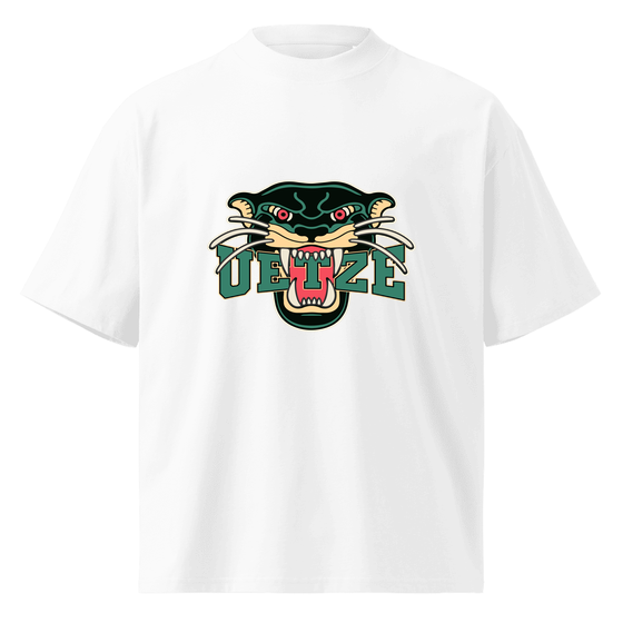 Personalisierbares Uetze T-Shirt – Panther Design – Weiß für Uetze
