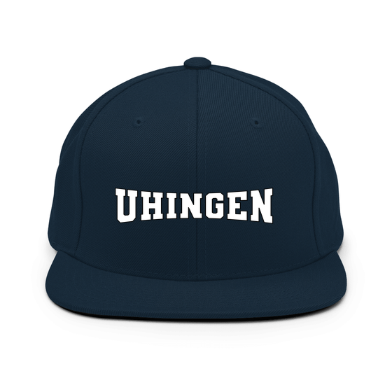 Personalisierbare Uhingen Cap – Varsity4 Design – Dunkles Navy für Uhingen