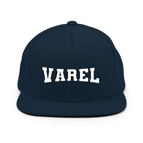 Personalisierbare Varel Cap – Varsity4 Design – Dunkles Navy für Varel