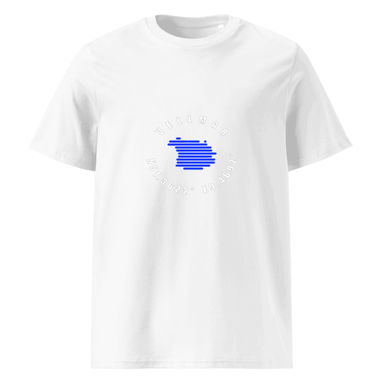 Personalisierbares Vellmar T-Shirt – Minimal Coordinates Design – Weiß für Vellmar