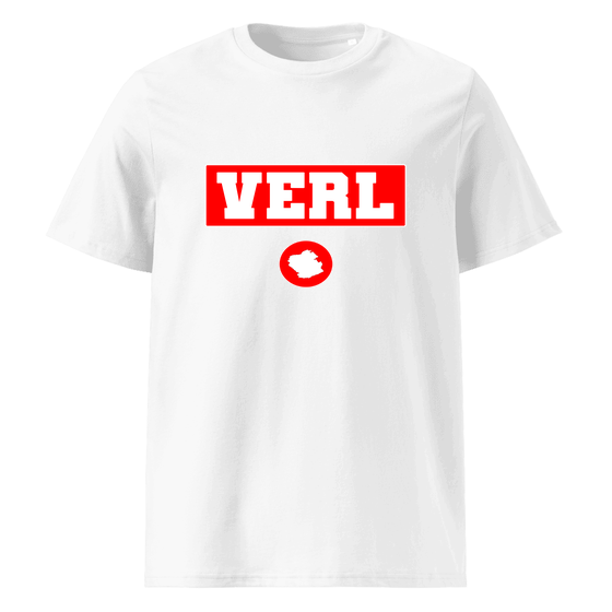Personalisierbares Verl T-Shirt – Signal14 Design – Weiß für Verl