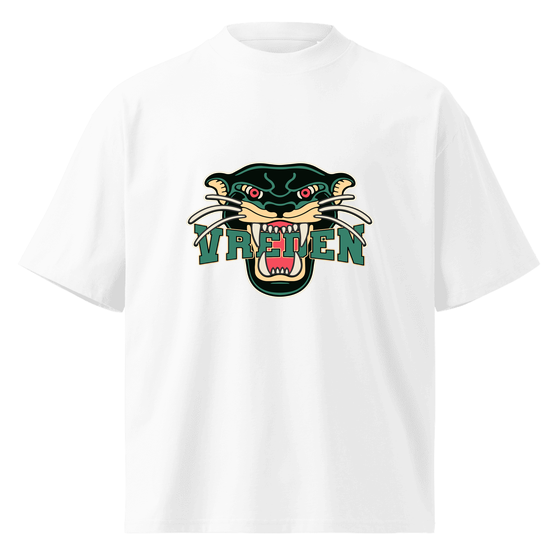 Personalisierbares Vreden T-Shirt – Panther Design – Weiß für Vreden