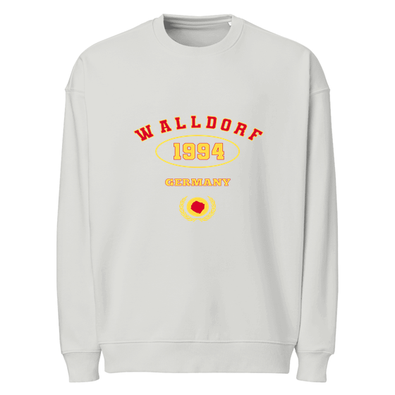 Personalisierbares Walldorf Sweatshirt – University 1994 Design – Heather Grau für Walldorf