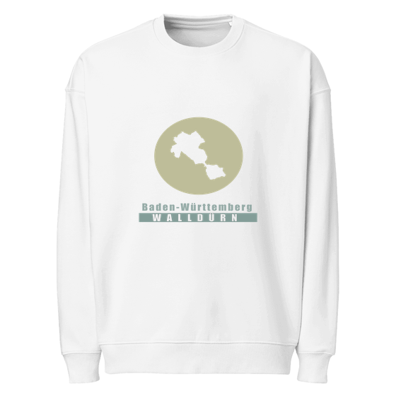 Personalisierbares Walldürn Sweatshirt – Minimal Moon Design – Weiß für Walldürn