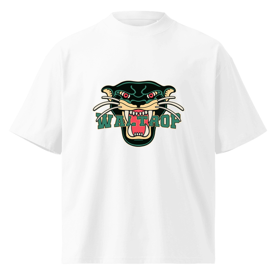Personalisierbares Waltrop T-Shirt – Panther Design – Weiß für Waltrop
