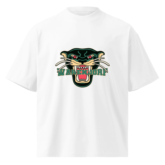 Personalisierbares Warendorf T-Shirt – Panther Design – Weiß für Warendorf