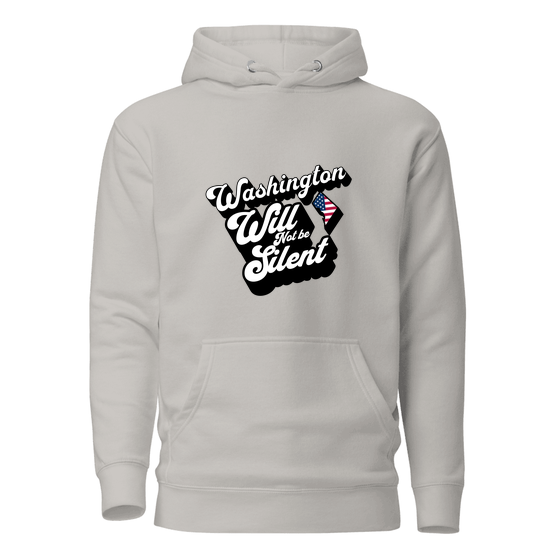 Washington Hoodie with Nk12 design (Carbon Grey)