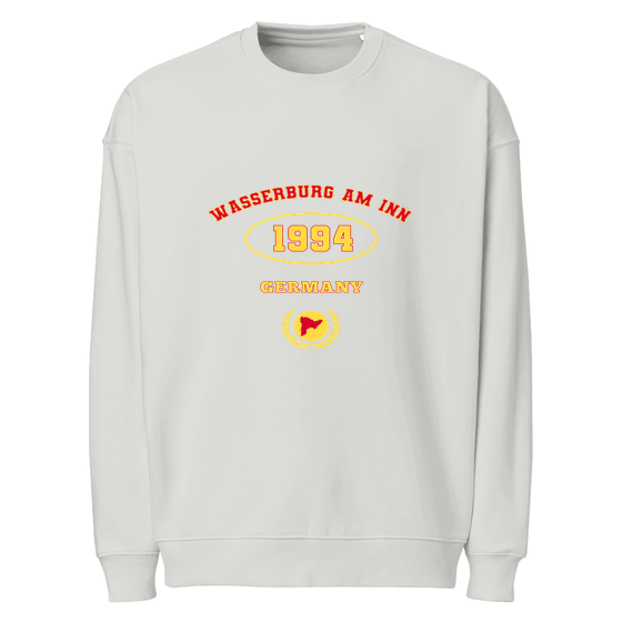 Personalisierbares Wasserburg am Inn Sweatshirt – University 1994 Design – Heather Grau für Wasserburg am Inn
